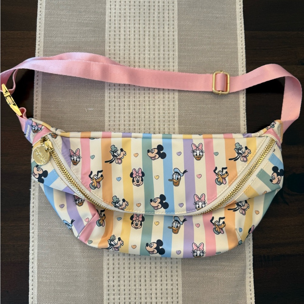 Stoney Clover Lane Mickey Rainbow Stripe Jumbo Fanny